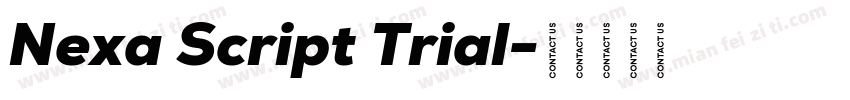 Nexa Script Trial字体转换